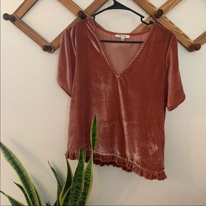 Madewell velvet top